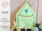 Preview: Adventskalenderhaus aus Stoff God Jul - ITH-Stickdatei